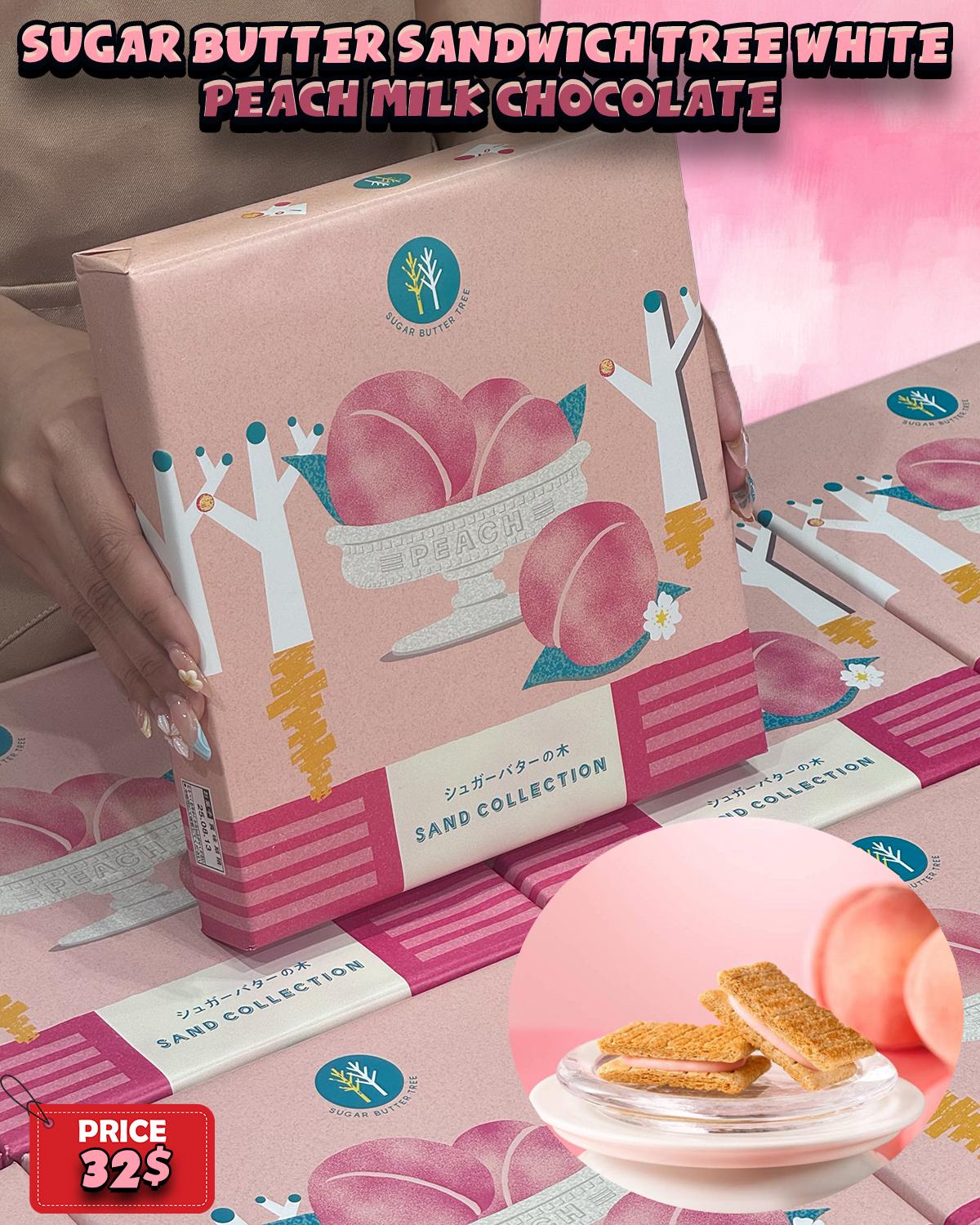 Sugar Butter Sandwich Tree White Peach Milk Chocolate 
